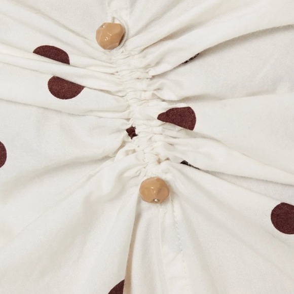 NWT Ganni Polka Dot Midi Skirt. Size 40/ small - Picture 6 of 9